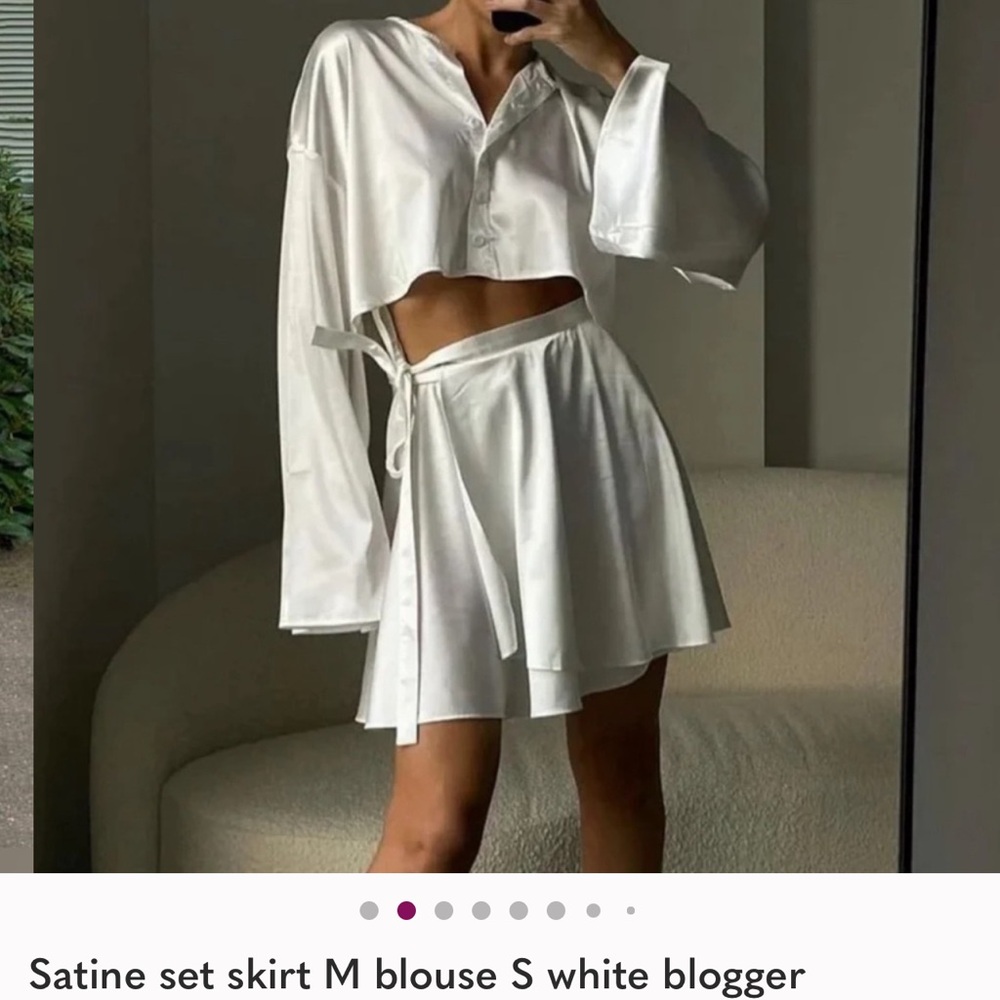 Elegant White Skirt Set